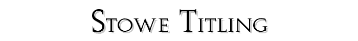 Stowe Titling font